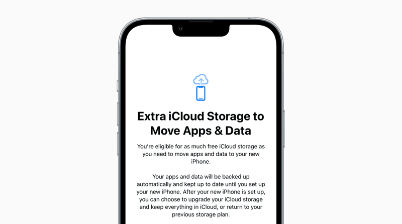 Zusätzlicher iCloud-Speicher zum Verschieben von Apps und Daten auf dem iPhone