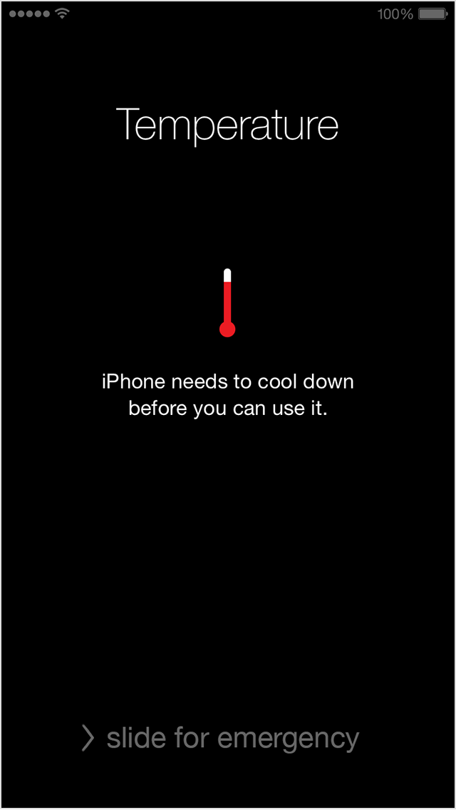iPhone zu heiß – Meldung muss abkühlen