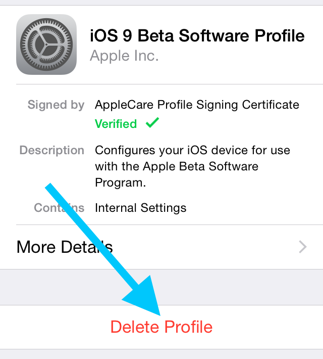Aktualisierung der öffentlichen Betaversion von iOS 9 auf iOS 9 Beta 4