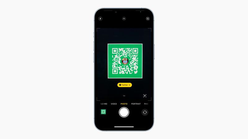 iPhone zeigt, wie man QR-Codes mit der Kamera-App scannt