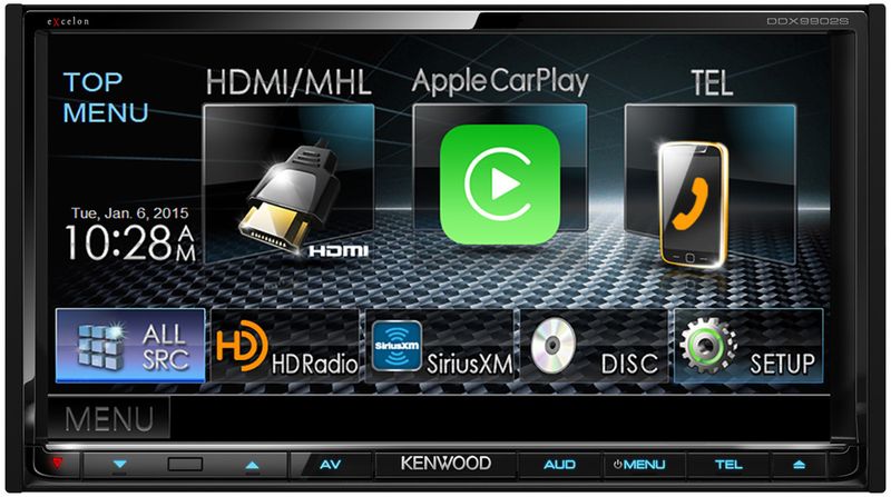Kenwood kündigt auf der CES 2015 einen Media-Receiver mit Apple CarPlay an
