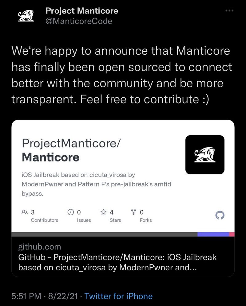Das Manticore-Projekt bekommt eine eigene GitHub-Seite
