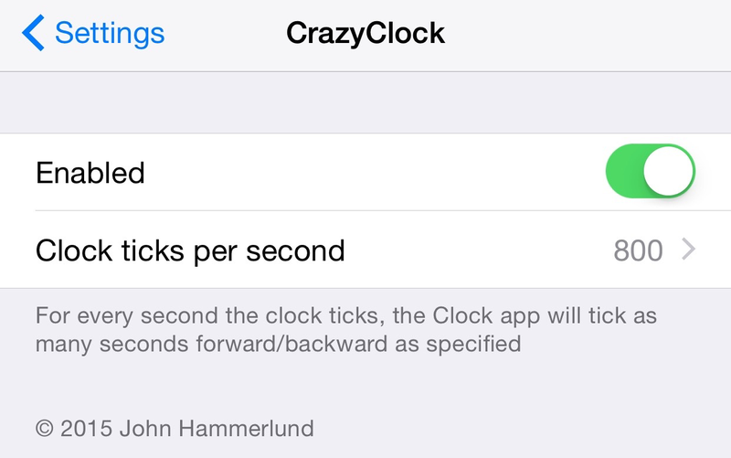 Beschleunigen Sie die Animation der Uhr-App-Symbole mit CrazyClock