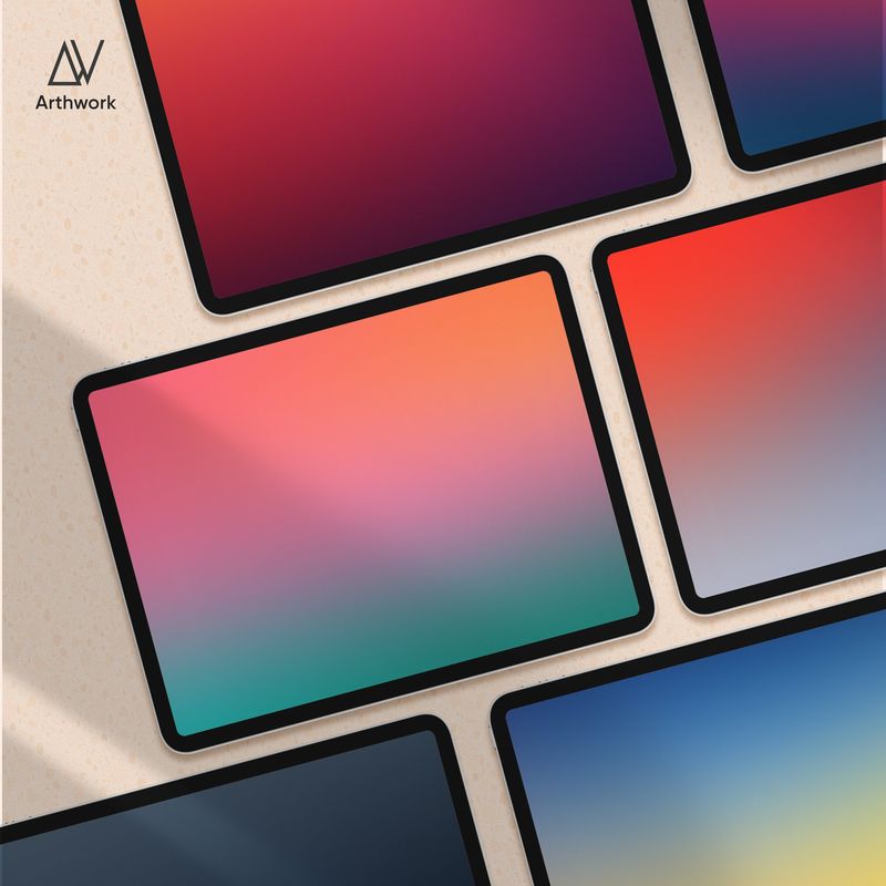 Farbverlaufs-iPad-Hintergrundpaket – Jetzt herunterladen!