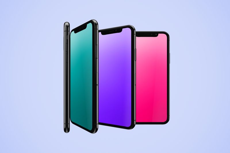 Laden Sie kostenlose Hintergrundbilder mit mehrfarbigen Farbverläufen für das iPhone herunter