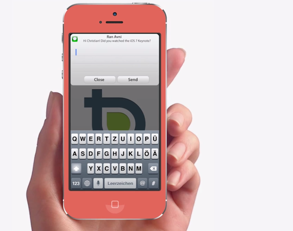Das neue iOS 7-Konzept bietet Panorama-Hintergrundbilder, Schnellantworten und mehr