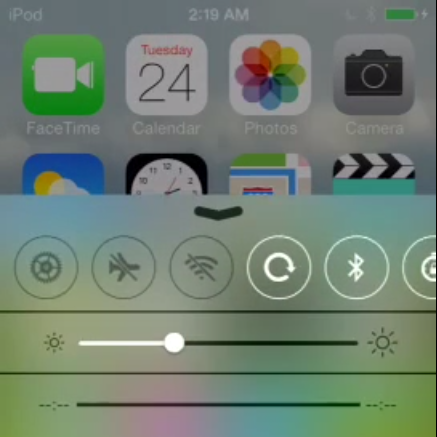 Grundlegendes zum Bildschirmrekorder und zu den iOS 7-Einstellungen