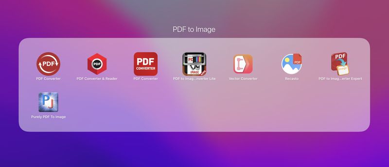 Mac-Apps zum Konvertieren von PDF in Bild