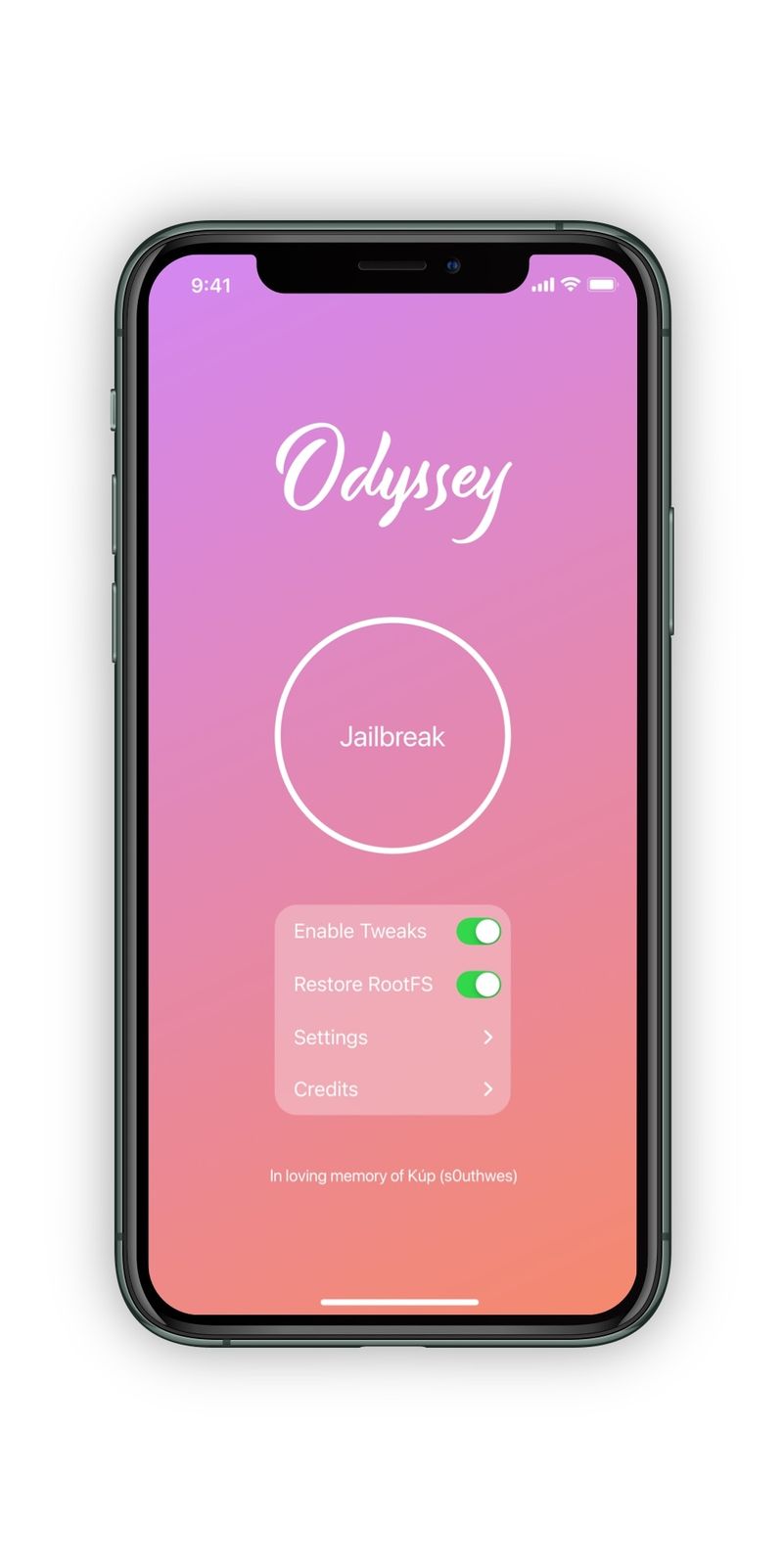 Jailbreak Odyssey wurde auf Version 1.2.2 aktualisiert und unterstützt A8/A9-Geräte
