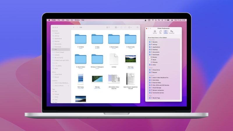 So passen Sie die Finder-Seitenleiste auf Ihrem Mac an