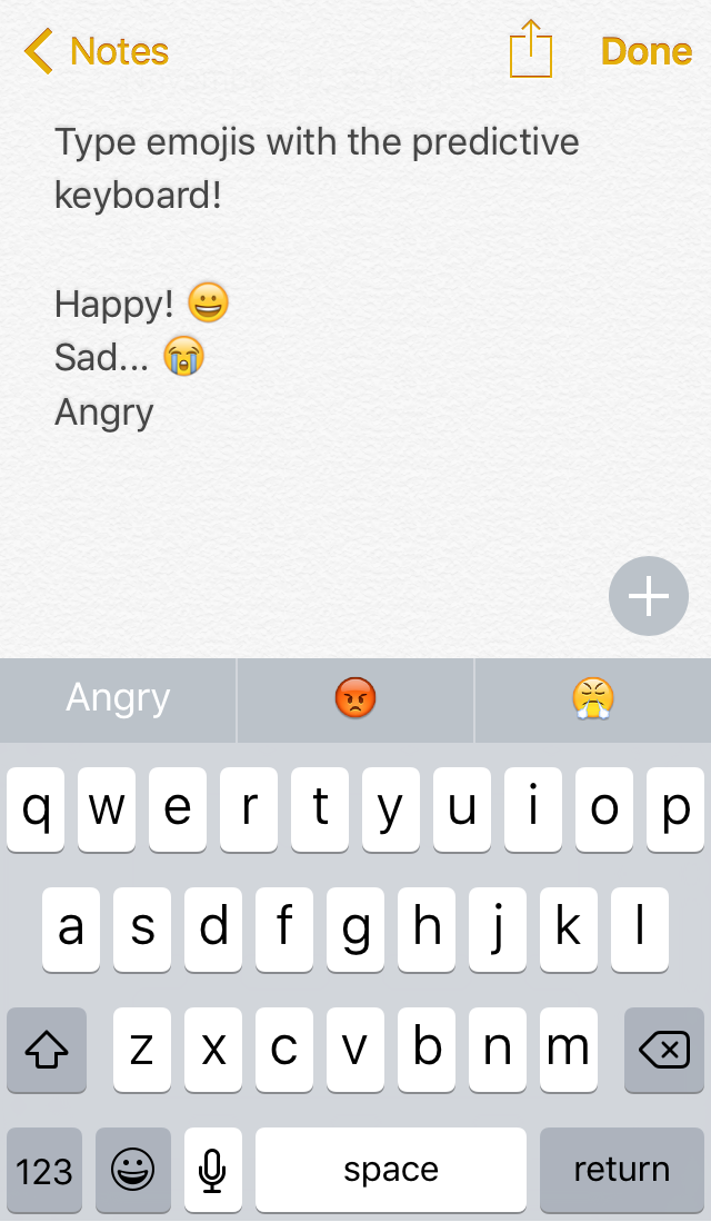 EmojiSuggest: Bringen Sie Emoji-Vorschläge für iOS 10 auf Ihre prädiktive Tastatur