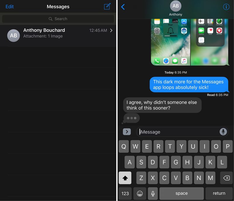 DarkMessages erweckt iOS 10-Nachrichten zu neuem Leben