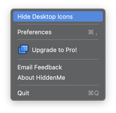So blenden Sie Desktopsymbole auf dem Mac mit einem einzigen Klick aus