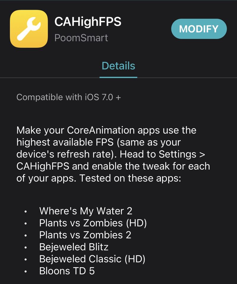 CAHighFPS: Höhere Bildraten bei iPhone-Spielen erzwingen