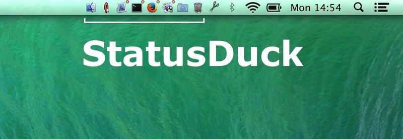 StatusDuck: Verschieben Sie Ihr Mac-Dock in die Menüleiste
