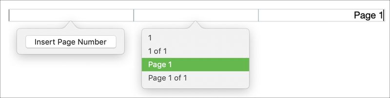 Fügen Sie Seiten mit Seitenzahlen auf dem Mac ein