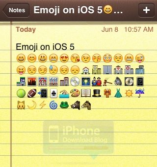 Neu in iOS 5: Emoji