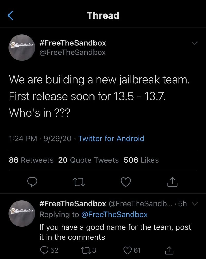 iOS 13.7 Jailbreak: Neuer Tweet besagt, dass es bald kommen könnte
