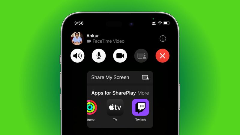 SharePlay in der FaceTime-App auf dem iPhone