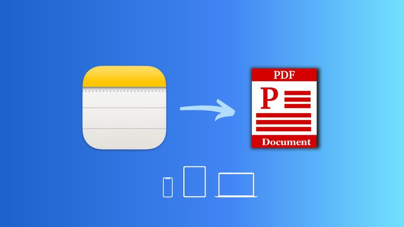 Exportieren von Notizen aus der Notizen-App als PDF auf iPhone, iPad und Mac