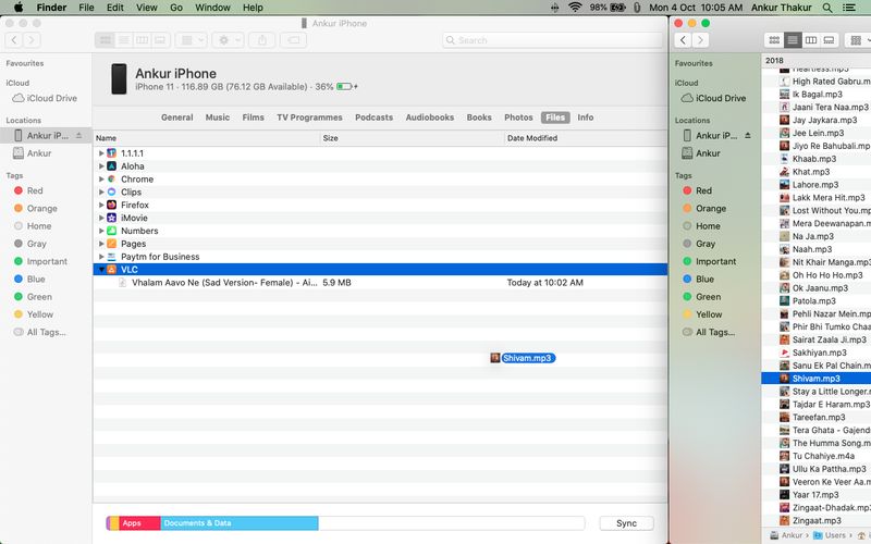 So verwenden Sie VLC im Finder oder iTunes, um Musik vom Mac auf das iPhone oder iPad zu synchronisieren