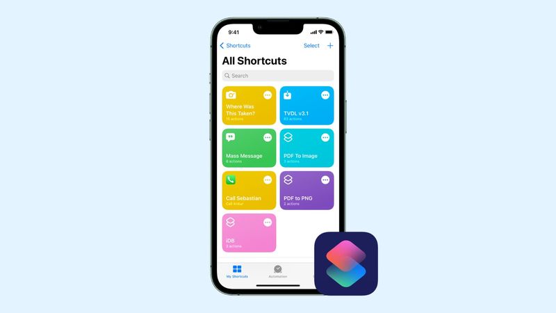 Shortcuts-App auf dem iPhone