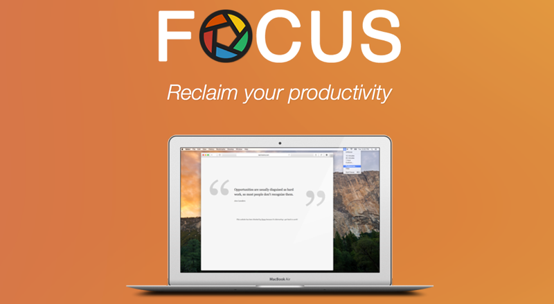 Gewinnen Sie mit Focus für Mac Ihre Produktivität zurück und vermeiden Sie Ablenkungen