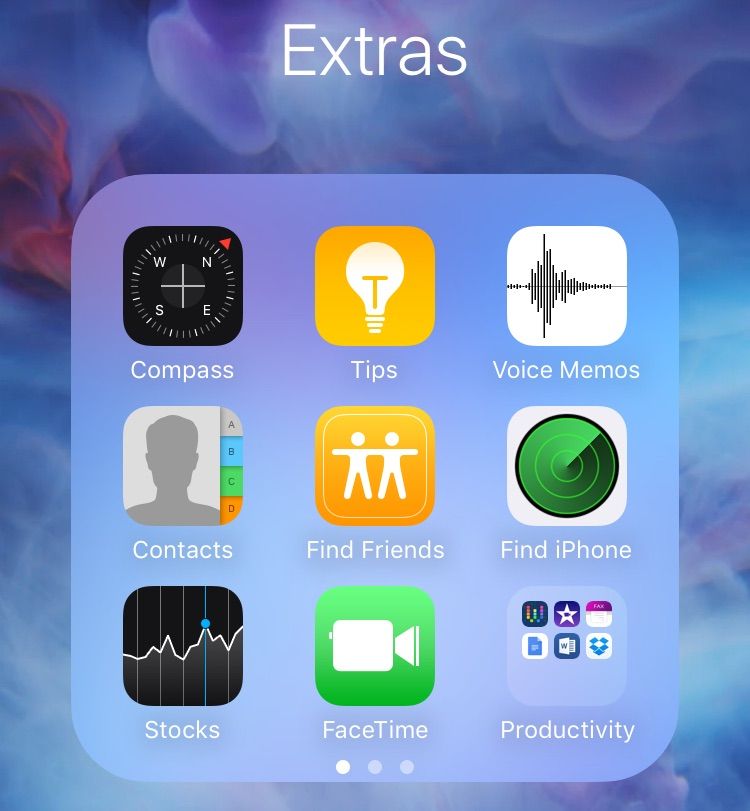 Wie organisiere ich Ordner unter iOS 9?