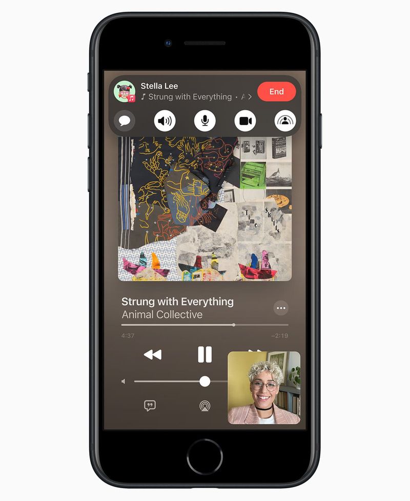 SharePlay auf dem iPhone SE 2022