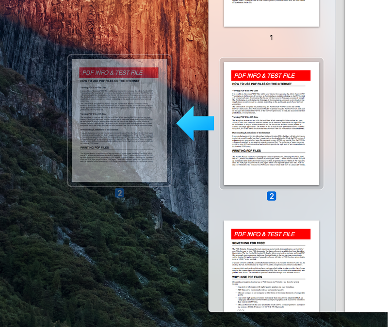 PDF-Seite ziehen - PDFs teilen mac