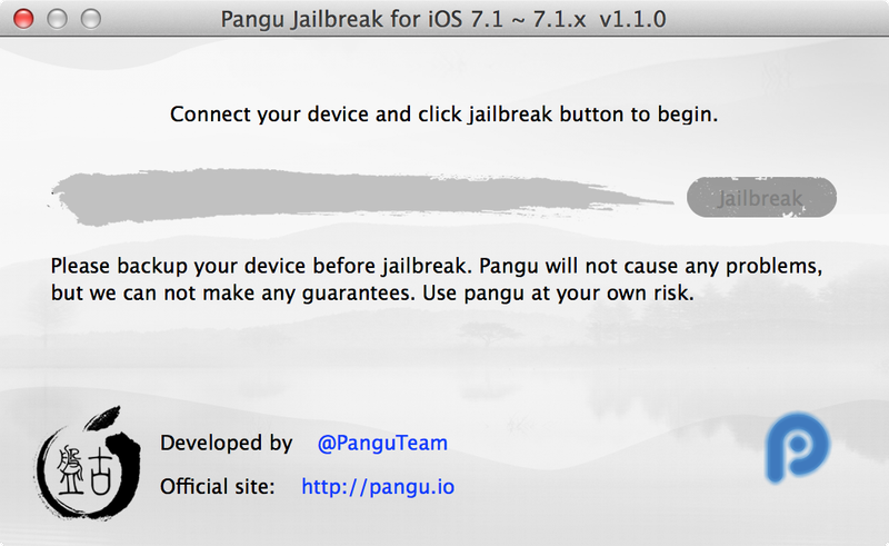 Jailbreak iOS 7.1.x Untethered mit Pangu unter Mac OS X