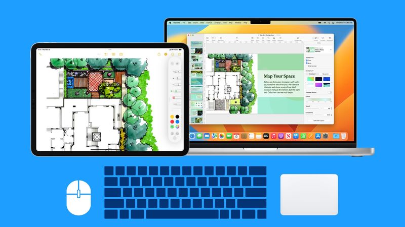 Verwenden Sie eine Maus, ein Trackpad und eine Tastatur auf Mac und iPad