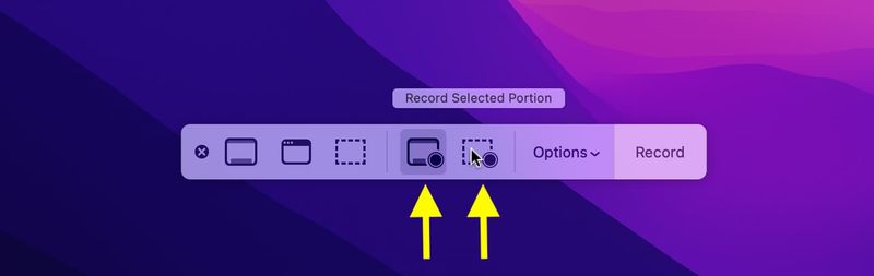 Nehmen Sie den gesamten oder ausgewählten Bildschirm auf dem Mac auf