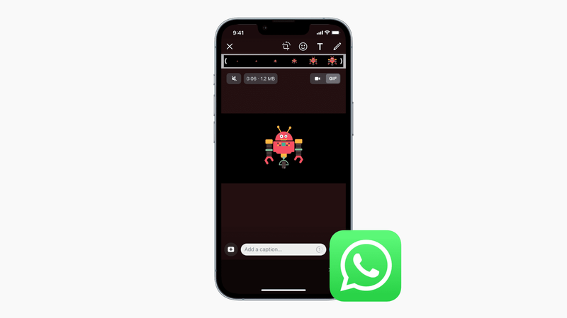 So senden Sie Videos und Live-Fotos als GIF auf WhatsApp