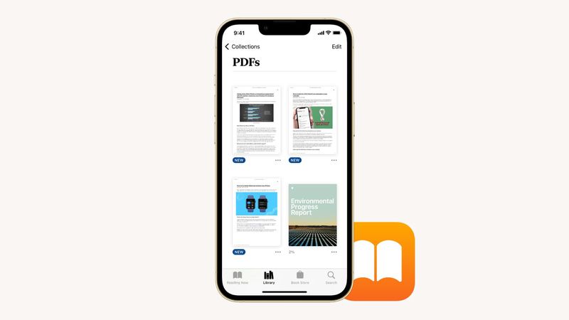 So speichern Sie PDF in der Bücher-App auf dem iPhone