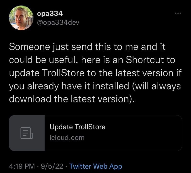 Aktualisieren Sie ganz einfach die Shortcuts-App von Apple mit dem neuen TrollStore-Add-on