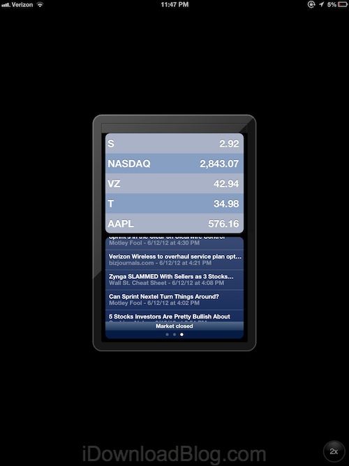 Die Aktien-App kommt mit iOS 6 auf das iPad