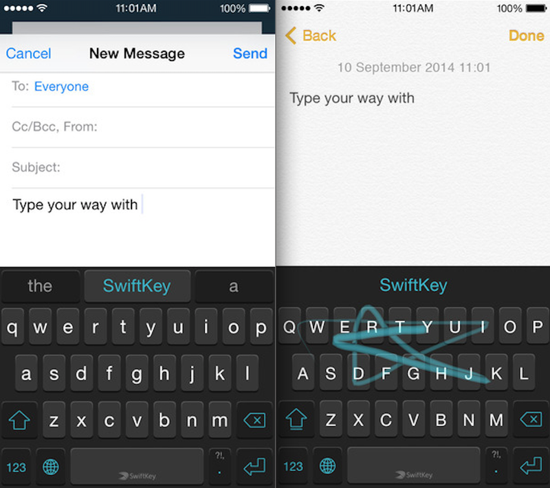 SwiftKey enthüllt neue Details zur iOS 8-Tastatur