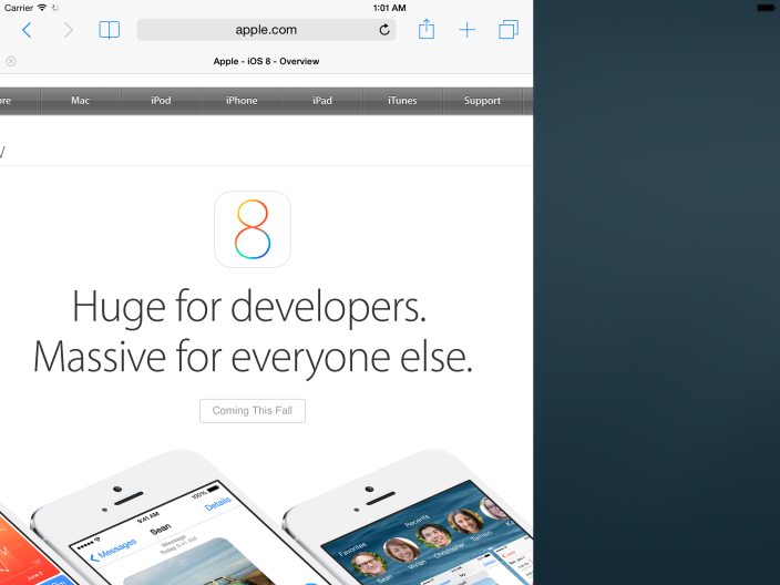 Entdecken Sie die Hidden Split Screen-Funktion von iOS 8