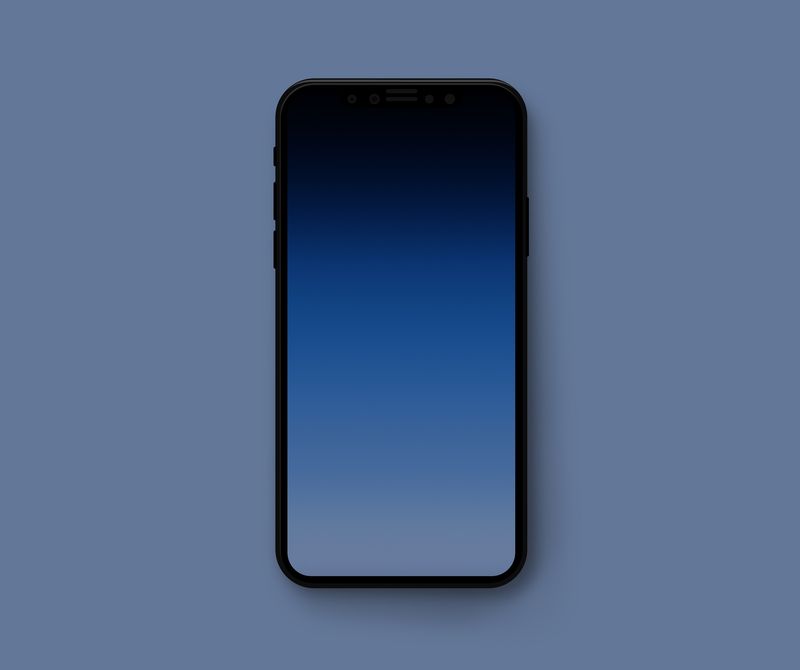 Hintergrundbilder mit minimalem Farbverlauf, um die iPhone-Notch zu verbergen