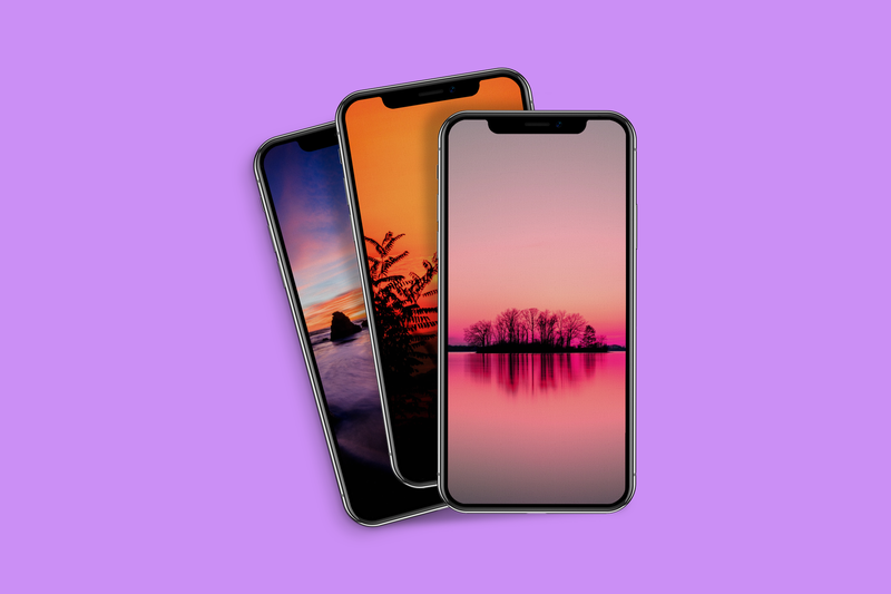 iPhone-Sonnenuntergang-Leinwand-Hintergründe
