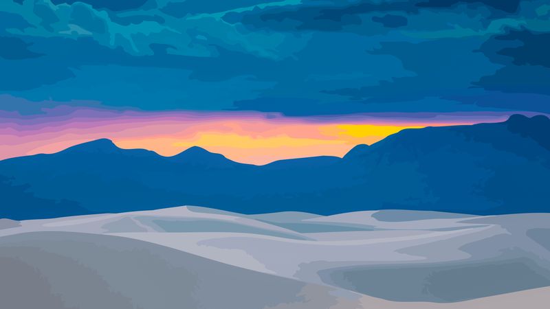 Vektor-Landschaftshintergrund von WALLSBYJFL idownloadblog Farbe Sonnenuntergang Desktop